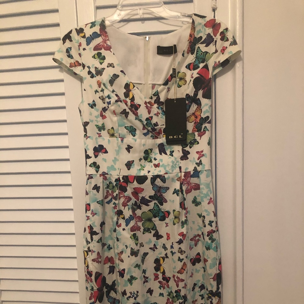 BLG silk butterfly dress